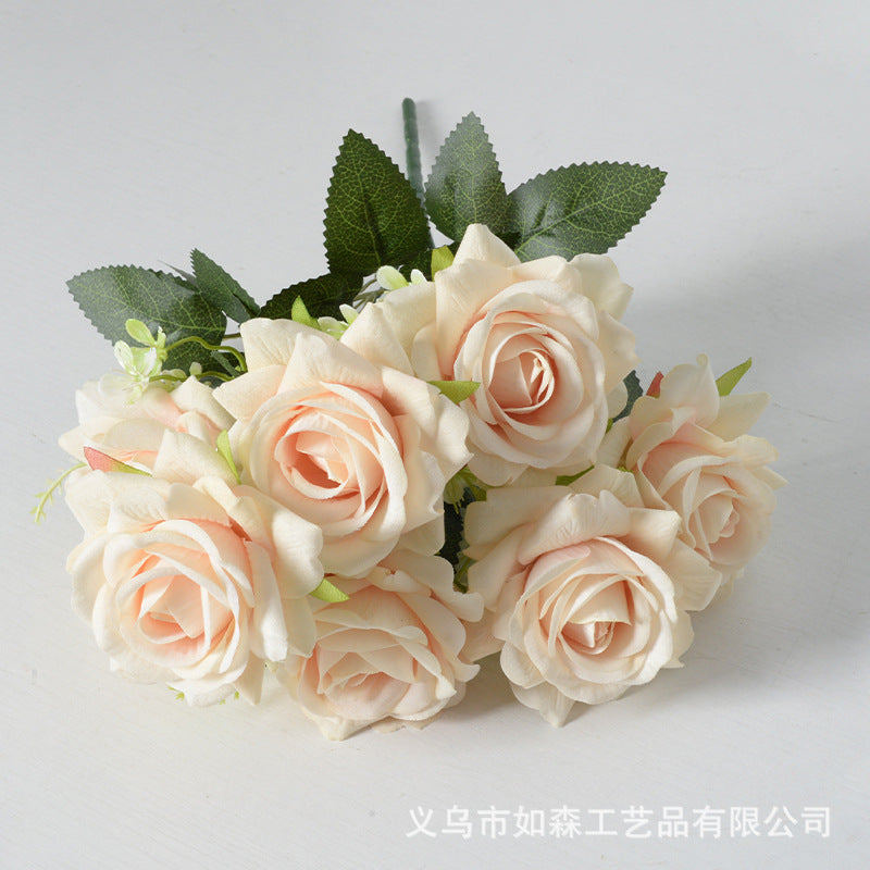 Artificial flower 7 heads Aisha rose