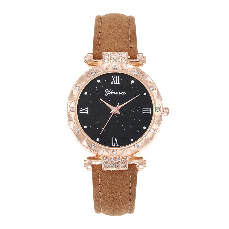Diamond Roman Round Ladies Watch