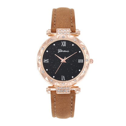 Diamond Roman Round Ladies Watch