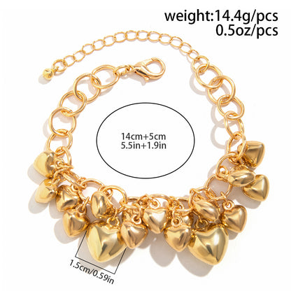Temperament love fringed necklace