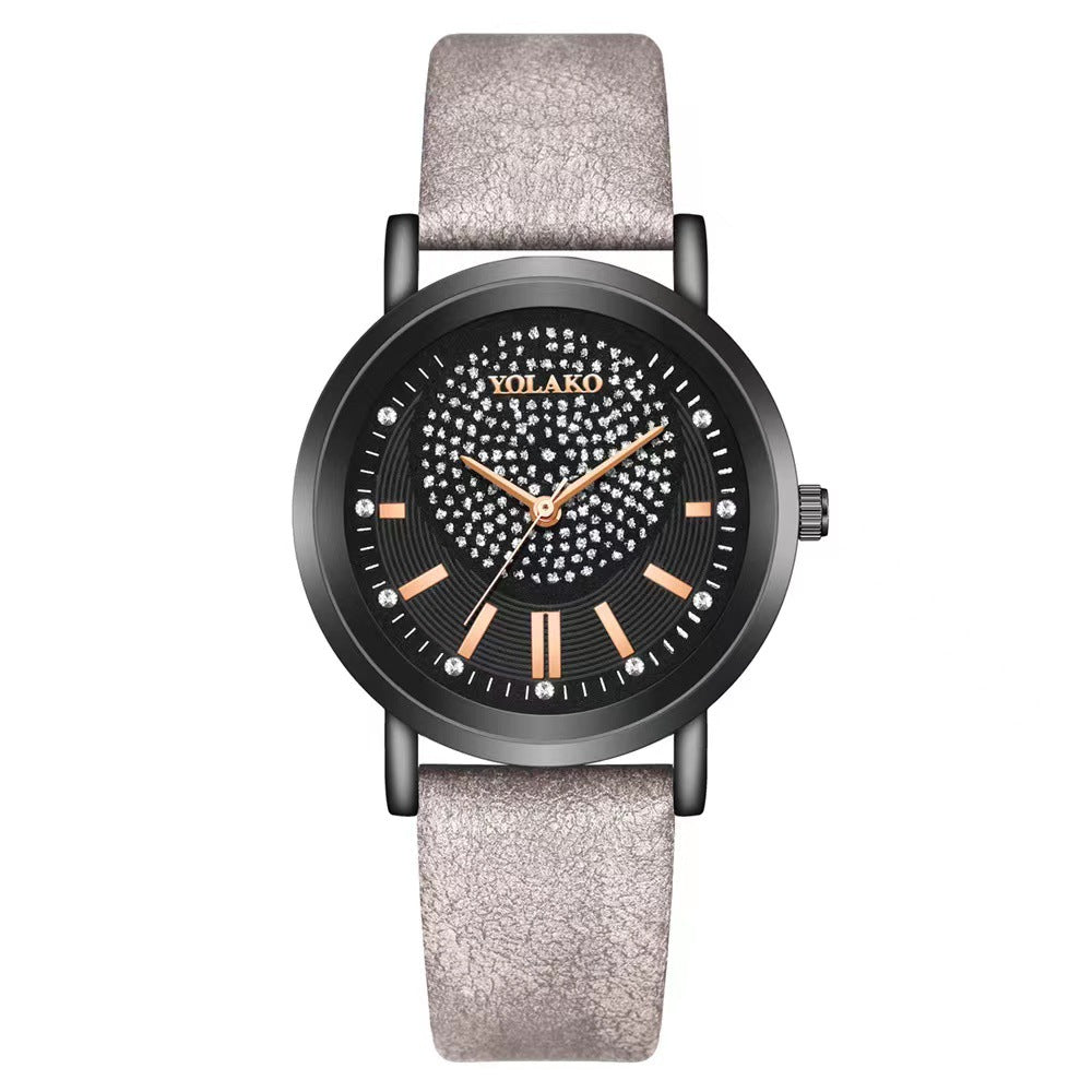 Starry Sky Womens Watch Leather Strap Trendy