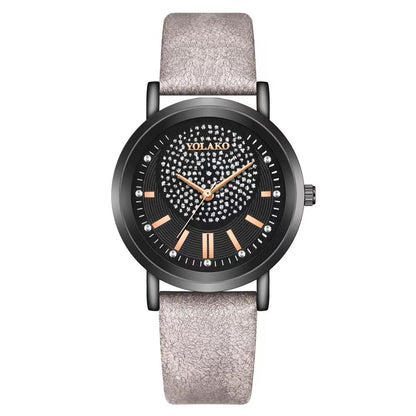 Starry Sky Womens Watch Leather Strap Trendy