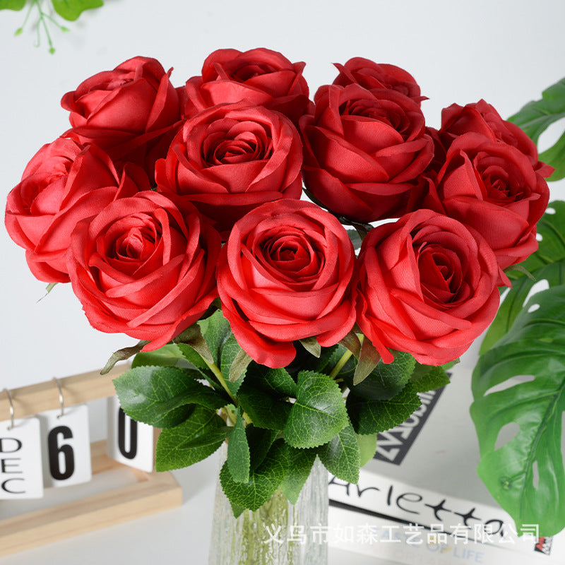 Simulation Royal Rose Silk Fabric Artificial Flower