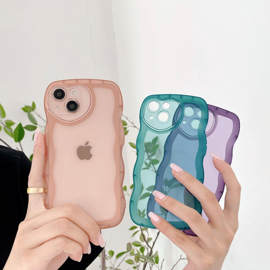 Heart Wave Case iPhone14 Pro 8P XS Max Clear TPU Cover