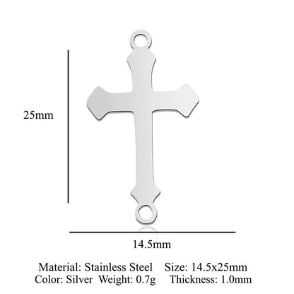 5 pcs/bag Ocean Wave Fish Scale Titanium Steel Pendant