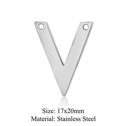 Colgante de acero de titanio con forma geométrica, 5 unidades por bolsa 