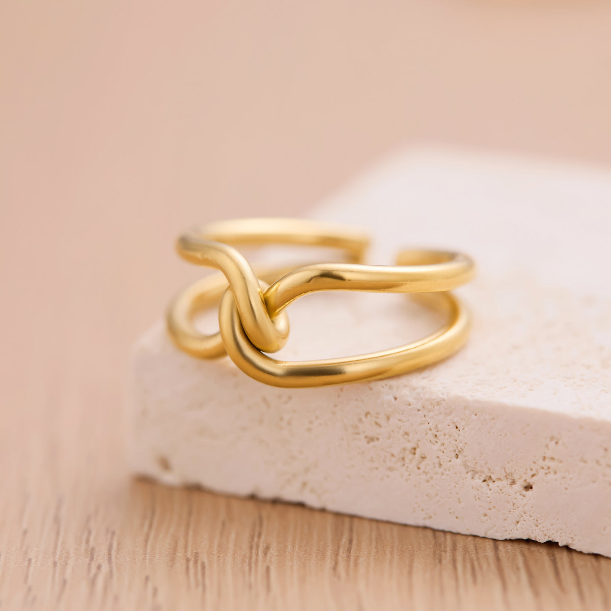 Korean-Japanese Minimalist Open Titanium Steel Ring