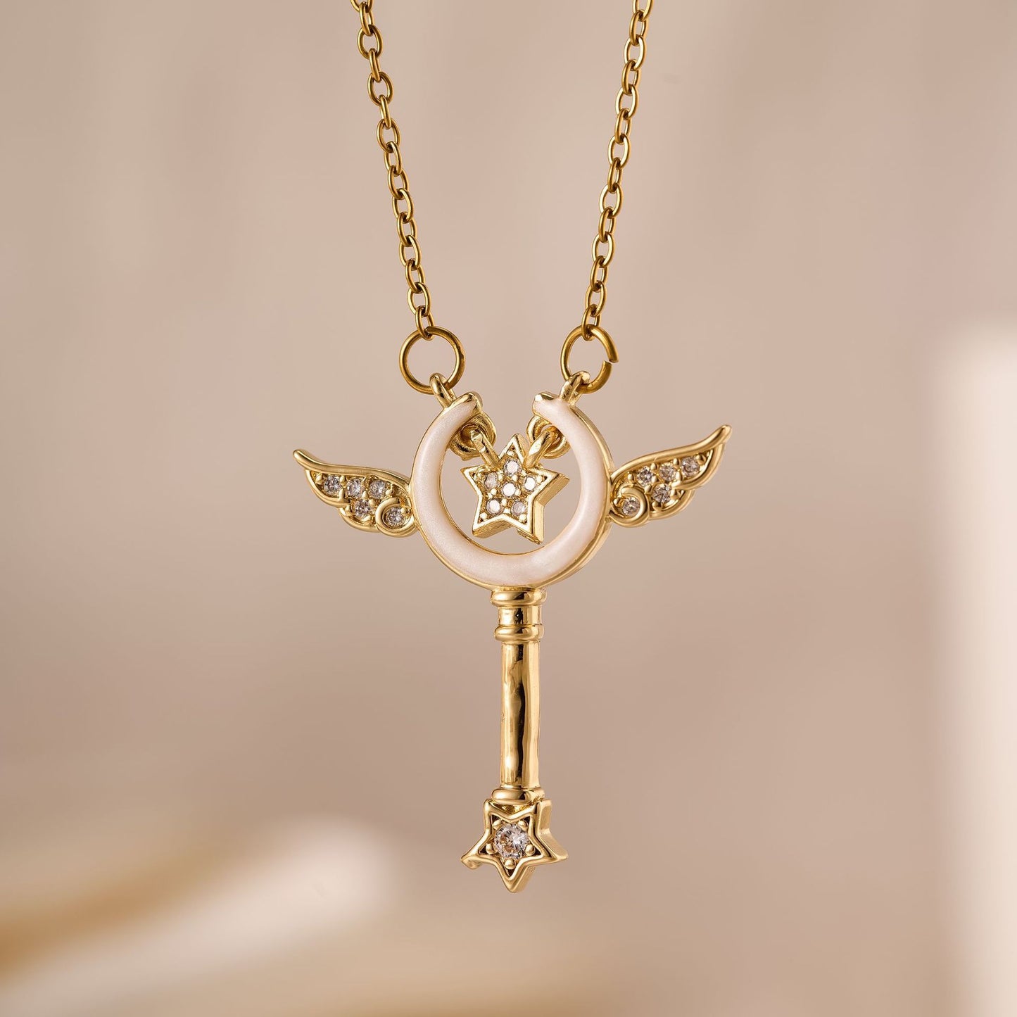 Flower Bell Pendant Necklace