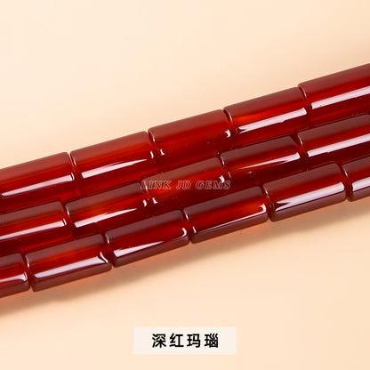 8 * 15Mm agate round tube beads