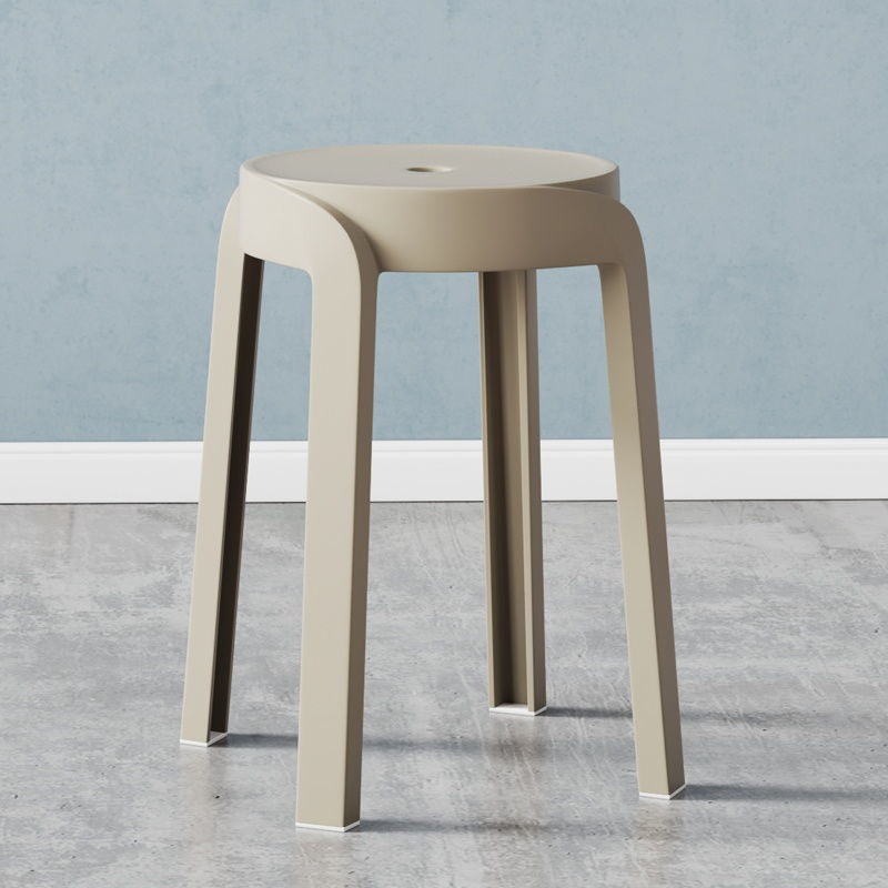 Thick Plastic Stool Stackable Home