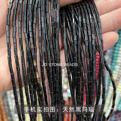 2X4mm agate round tube beads loose beads