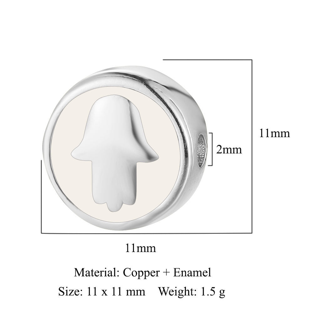 Cross Bergamot Copper Zircon Beads Spacer Beads