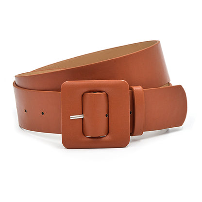Non-porous square bag buckle belt