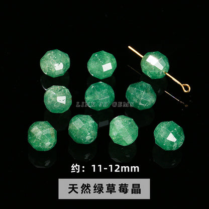 Gray Moonlight Pixiu Red Strawberry Crystal Pendant