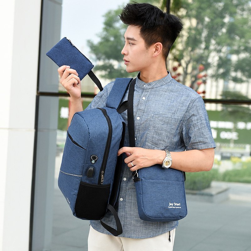 Backpack business three-piece fashion