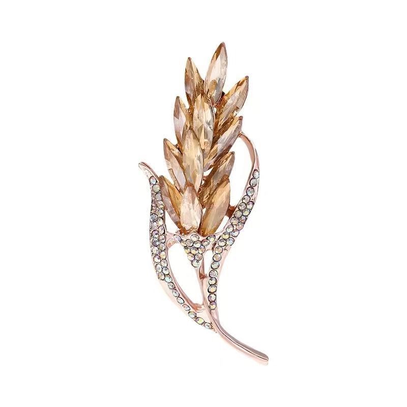 Golden Wheat Brooch