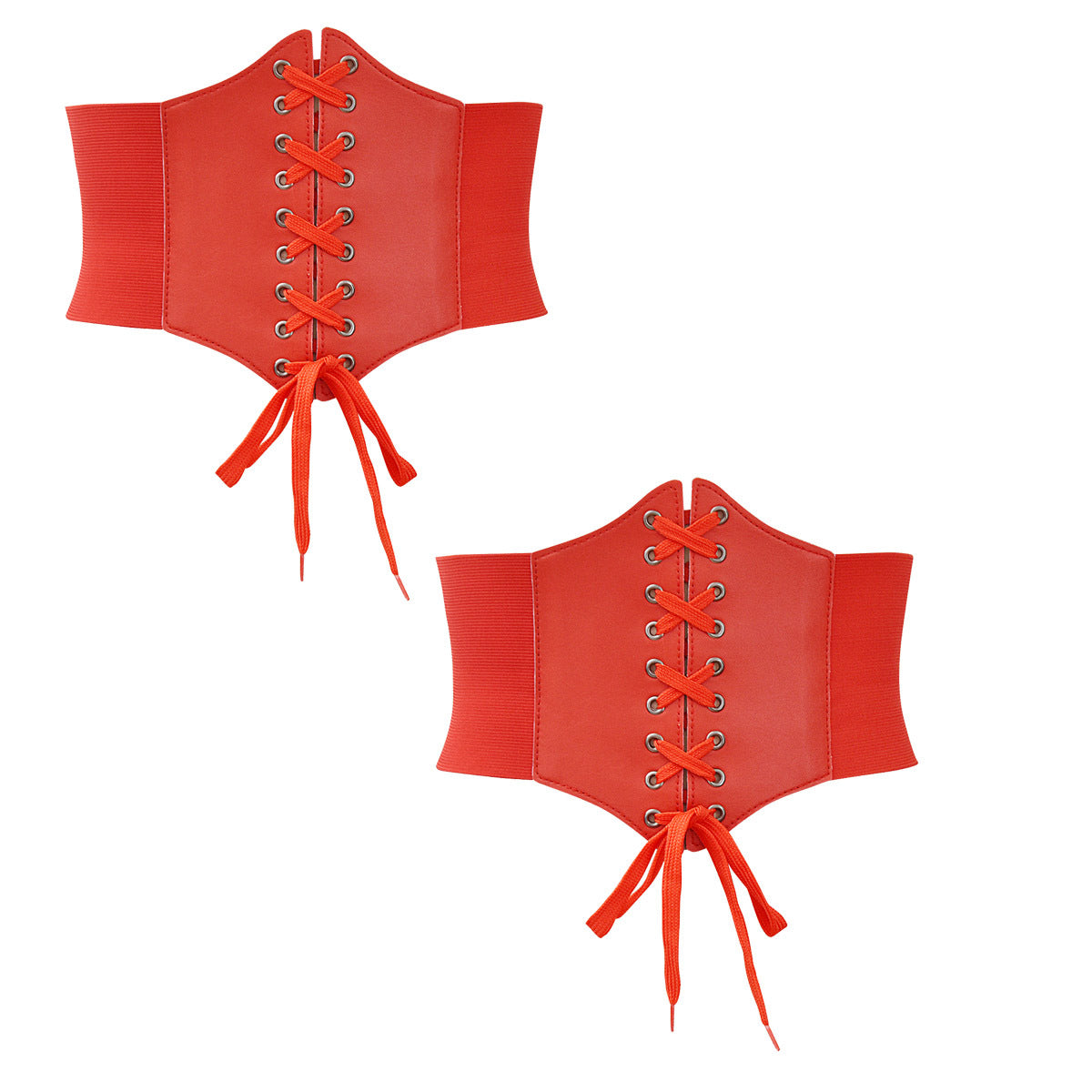 Elastic waist width belt