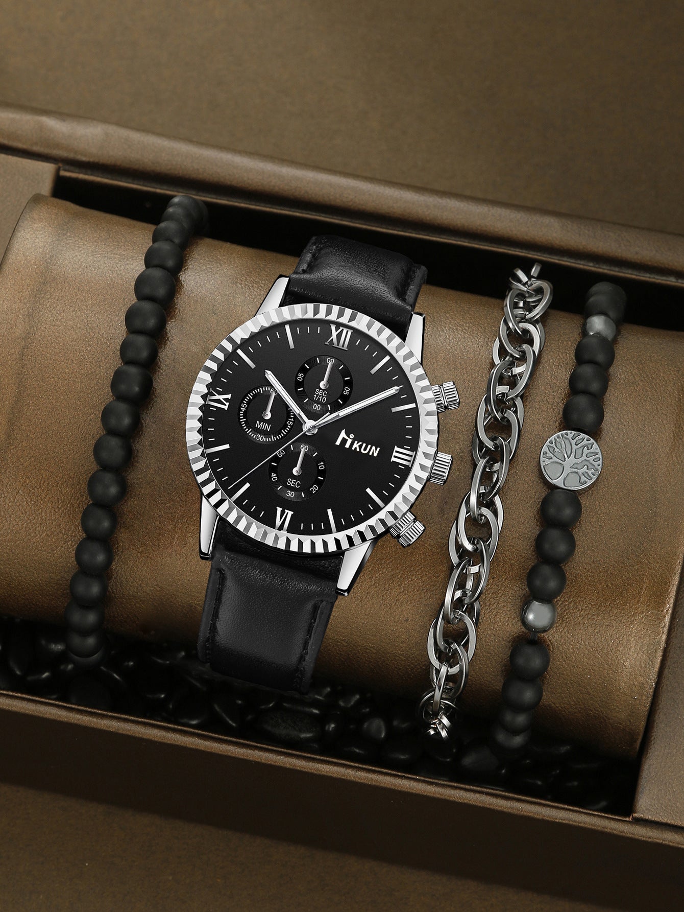 Quartz Watch Business Bracelet Set