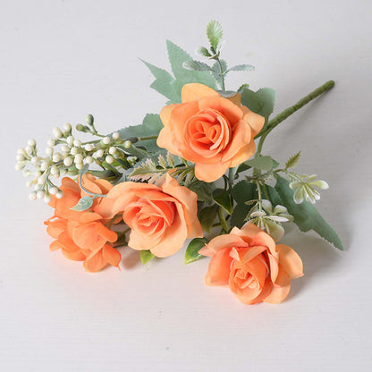 Simulation flower bunch corner rose silk cloth small bouquet