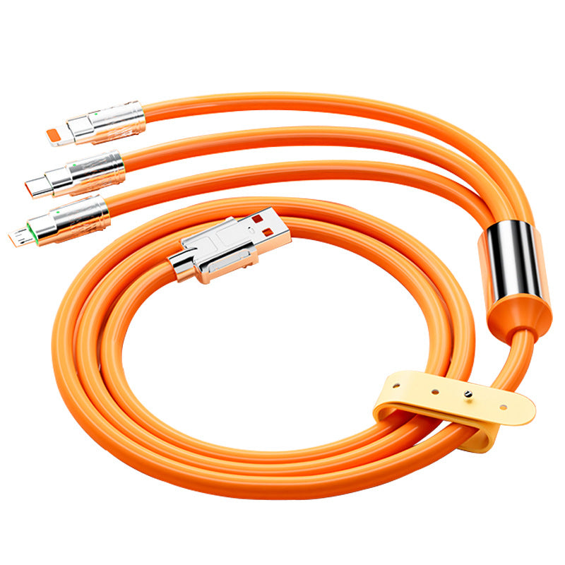 3-in-1 Fast Charging Cable for Multiple Devices, Portable