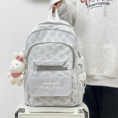 Nylon alphabet casual backpack