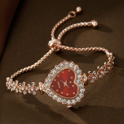 Bracelet Watch Necklace Earrings Ring Set