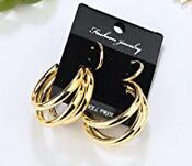 Vintage Pearl Hoop Earrings Set 9 Piece Set