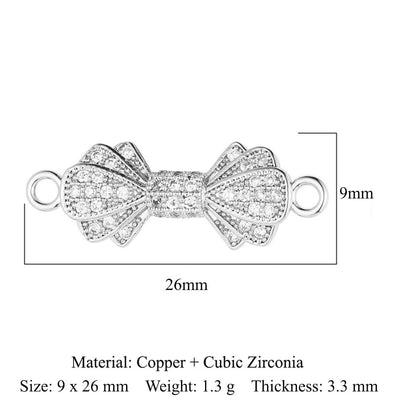Butterfly Bee Seagull Copper Zircon Connection Accessories