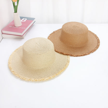 Bohemian Flat Straw Hat