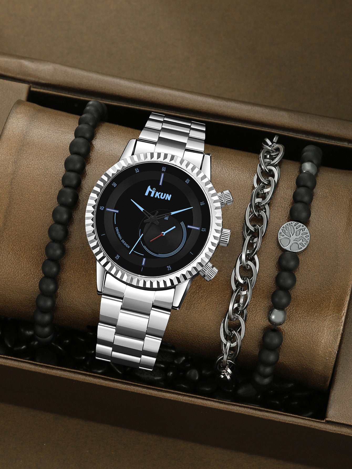 Watch Creative Personality Alloy Bracelet Set