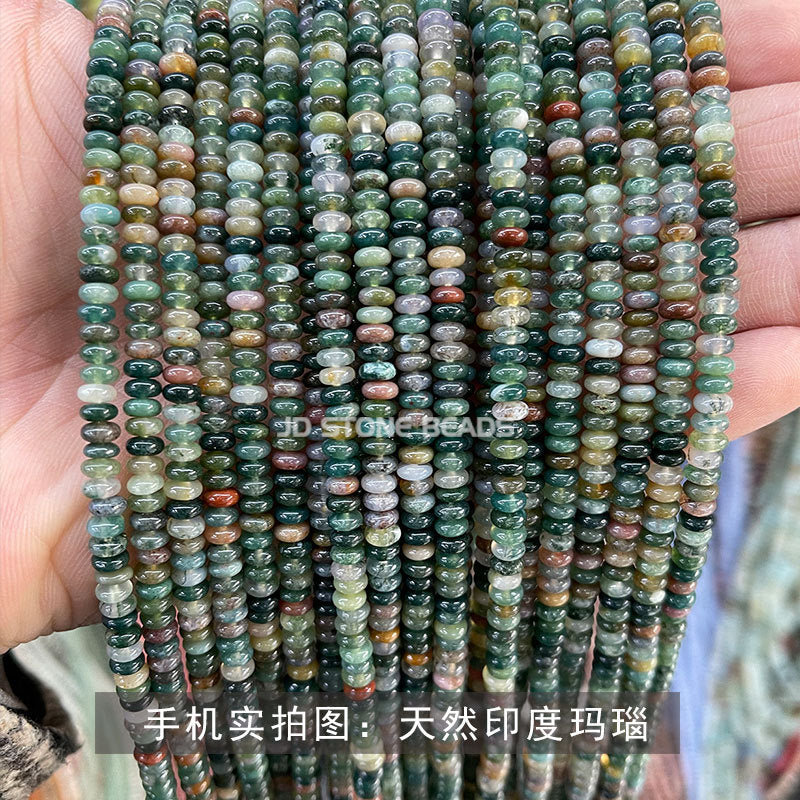 4 * 2Mm natural jade abacus beads loose beads