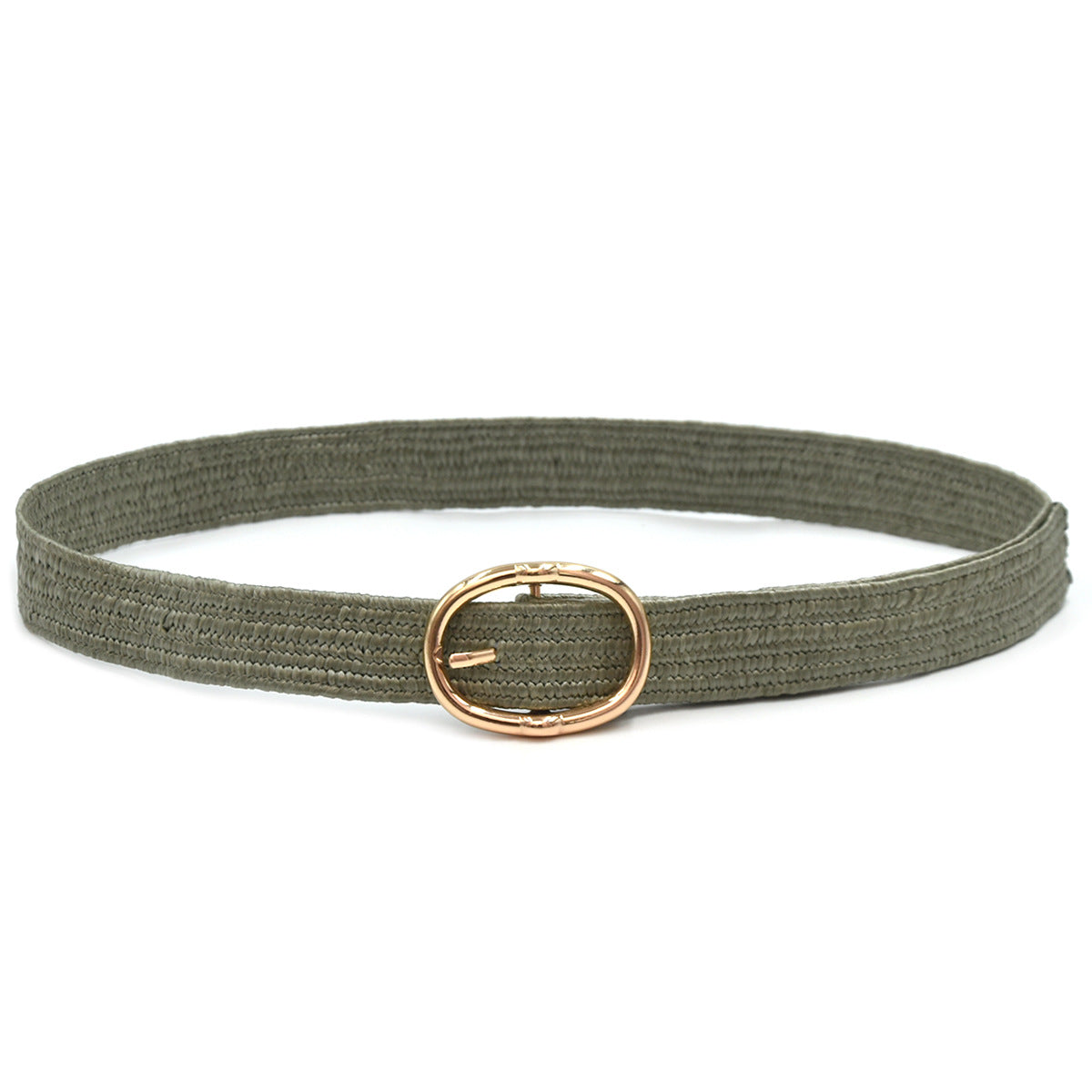 PP grass woven women's belt elastic elastic elastic