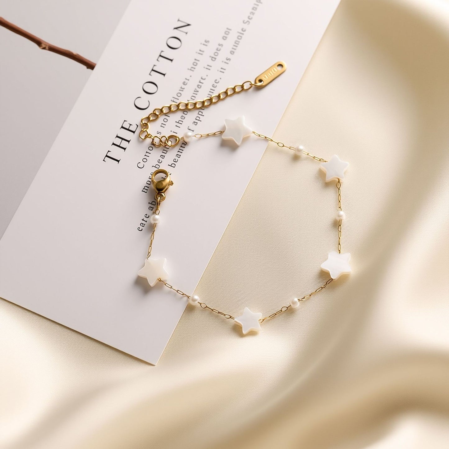 Natural Stone Geometric Necklace & Bracelet Set