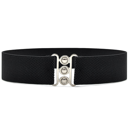 Black simple waist seal elastic