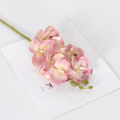 9 autumn color Phalaenopsis artificial flowers