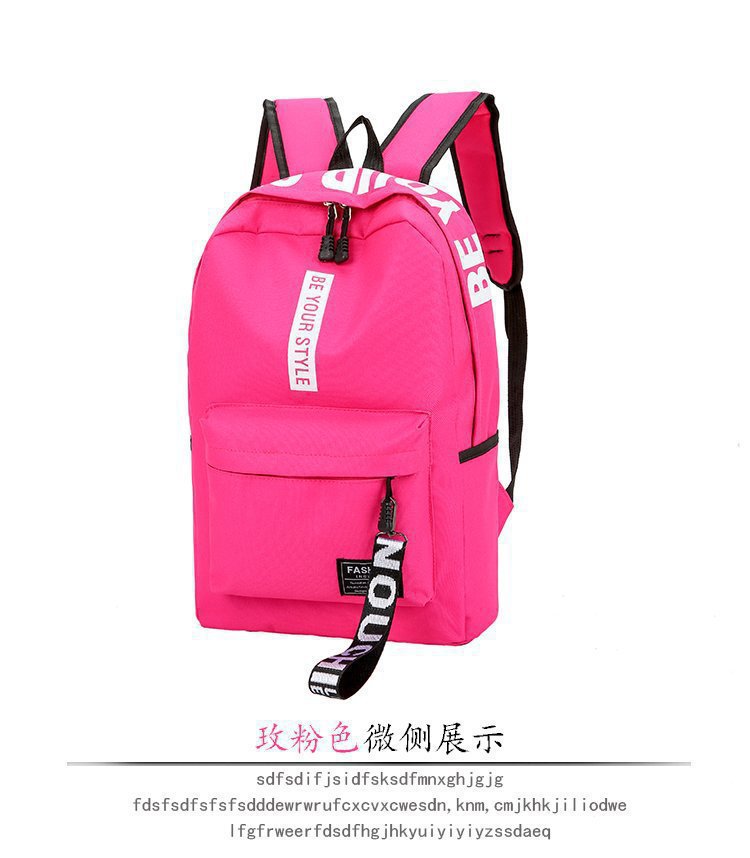 Backpack canvas large capacity junior high school students