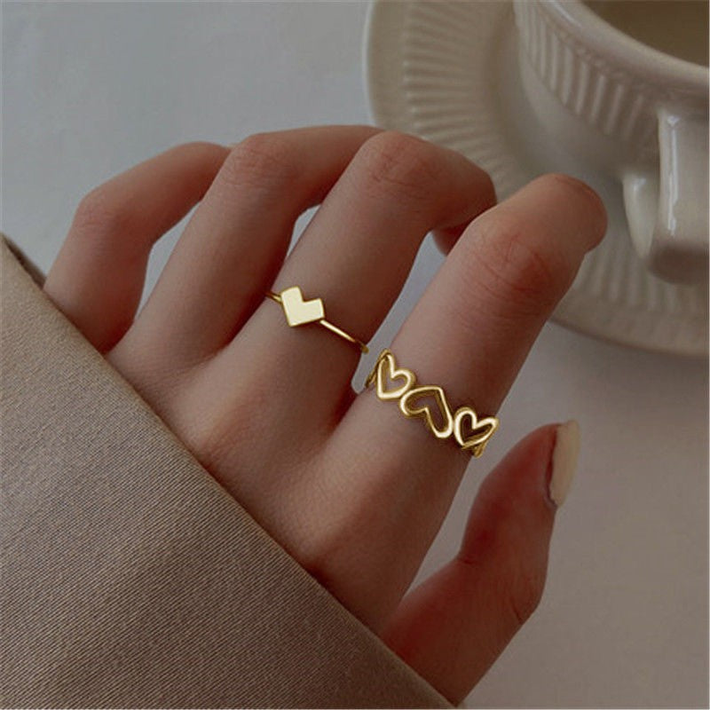Simple Couple Love Rings