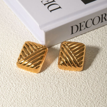 Square Braided Earrings