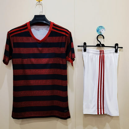 19-20 Flamengo Home Red Away White Adult Short Sleeve Jersey