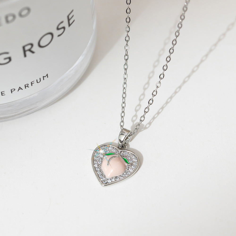 Fashion silver titanium steel necklace