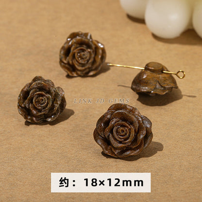 Barbie sandalwood carving lion head cat claw lotus pod accessories