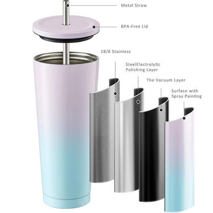 Double layer 304 stainless steel thermos cup