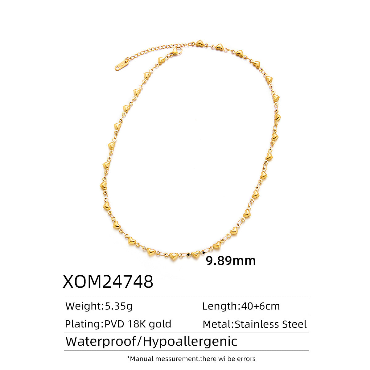 18K Gold Titanium Steel Retro 3D Oil-Pressed Necklace — Fade-Resistant