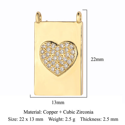 Flower Virgin Star Eye Copper Zircon Pendant