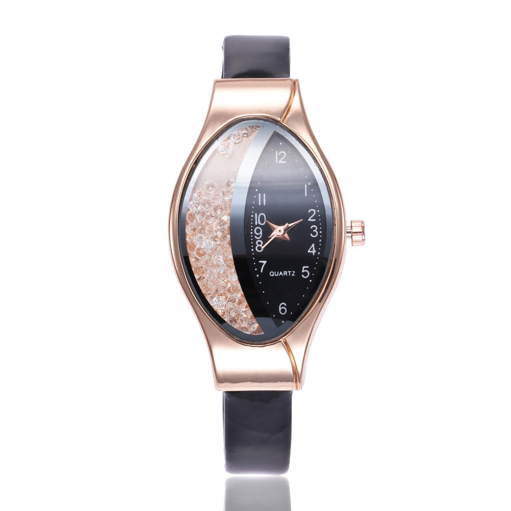 Elliptical Quicksand Digital Ladies Quartz Watch