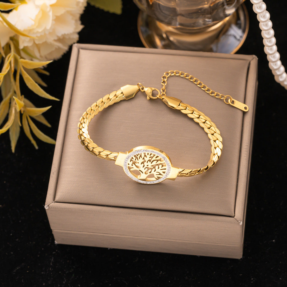 18K Gold Titanium Steel Bracelet