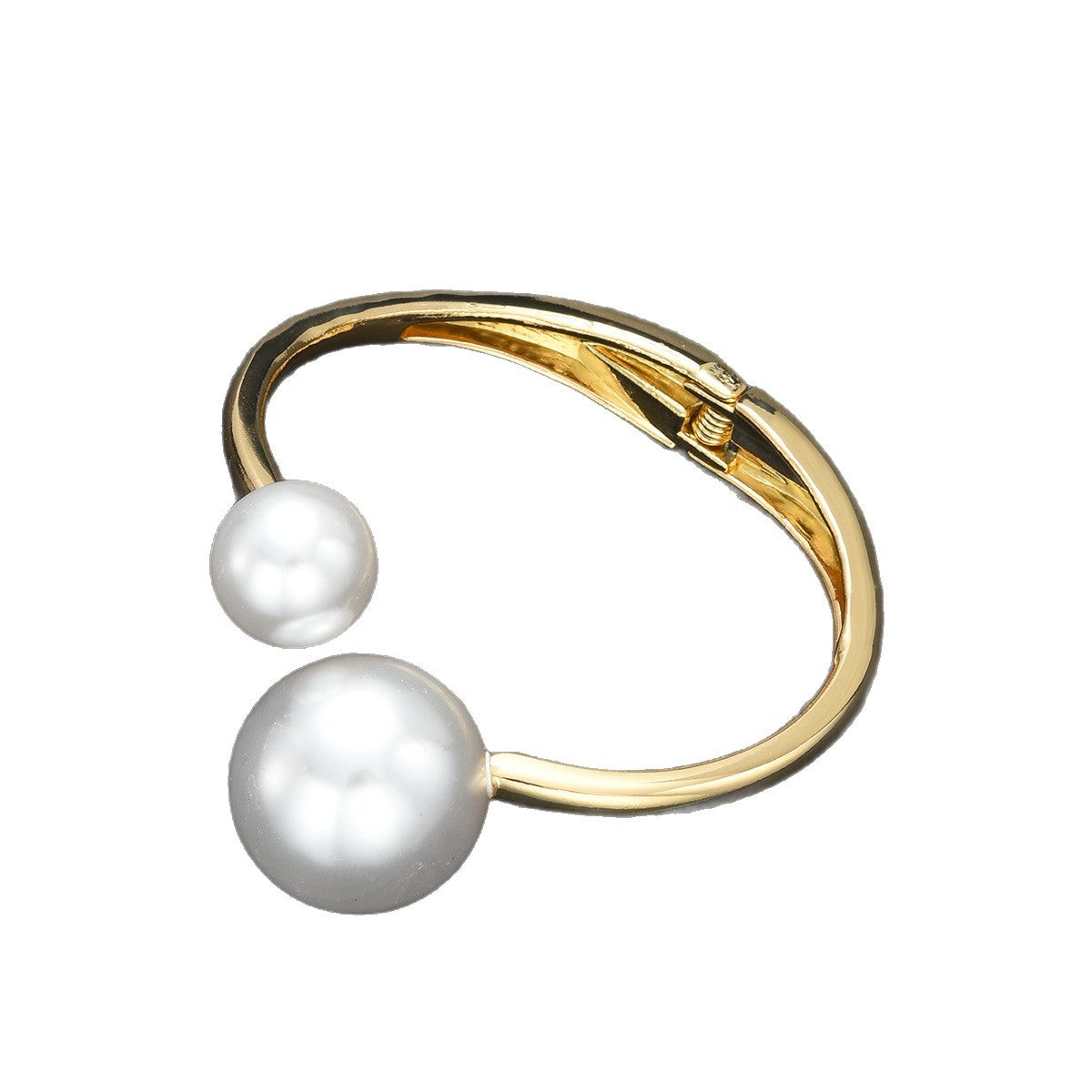 Imitation Pearl Opening Bracelet