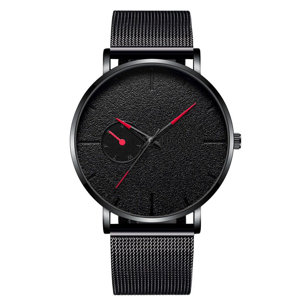 Alloy Mesh Strap Men's Watch