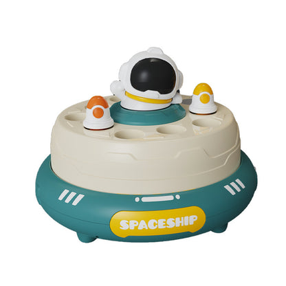 Space Disc UFO Spinner, juego de mesa interactivo, lanzacohetes, juguete educativo para niños 