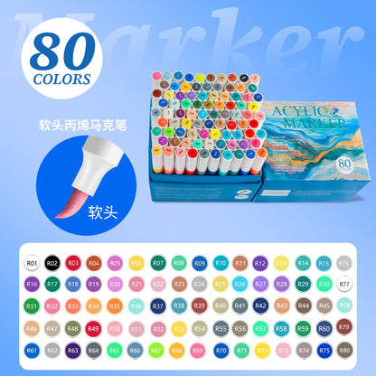 Soft Head Acrylic Marker Set